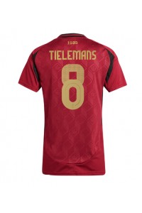 België Youri Tielemans #8 Voetbaltruitje Thuis tenue Dames EK 2024 Korte Mouw